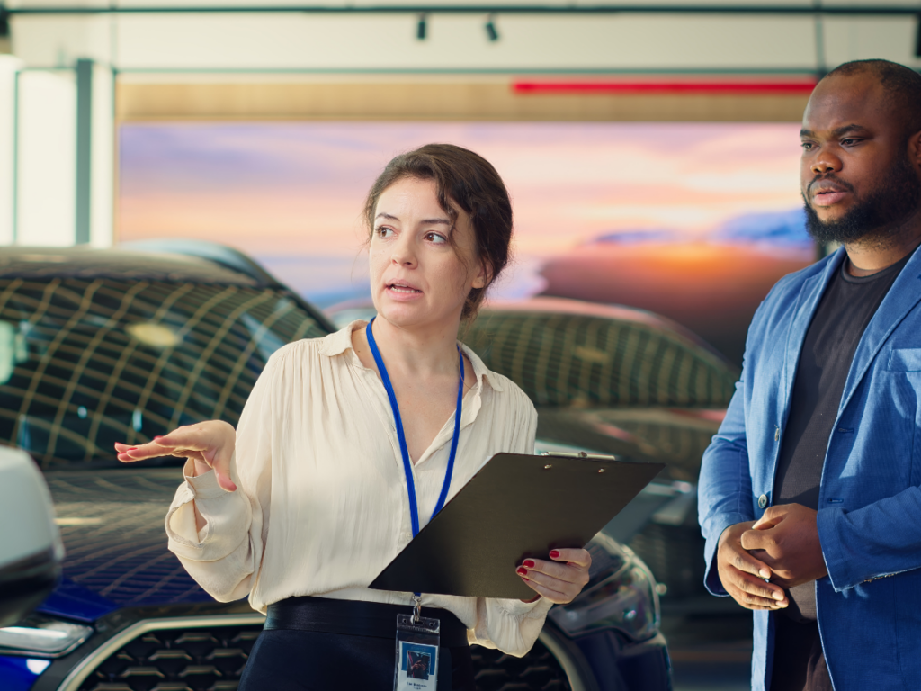 Motor car dealer explaining Victoria Motor Car Traders Act requirements